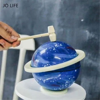 JO VIAȚA 3pcs/set Planeta Ball 3D Mousse de Mucegai Creative Epoxidice Univers Pământ Tort Mucegai Desert Decor Instrumente de Copt