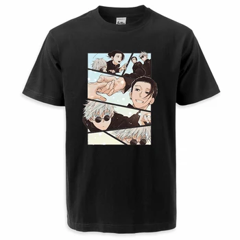 Jujutsu Kaisen Vara Fierbinte Anime T Shirt Mens Manga Grafic Teuri Topuri Supradimensionate Cotton T Camasa Pentru Barbati Casual Tricou