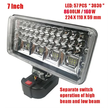 Lanterna LED-uri Lumina de Lucru Li-ion Pentru Makita Acumulator 18V Lumina Reflectoarelor Pliabil și Flexibil, Stabil și Puternic