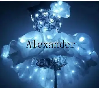 LED Costum /LED Etapă haine/ Luminos costum/ Alexandru robot/LED ROBDT/LED costum petrecere/Recepție clothingss