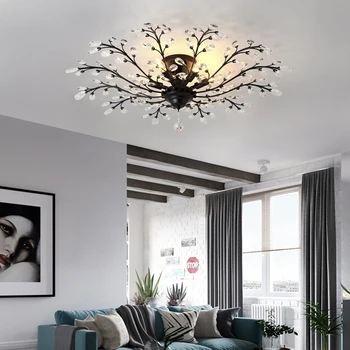 LED crystal dormitor lampă de tavan pentru camere de copii de cristal lumina plafon living modern lămpi casa de decorare plafon