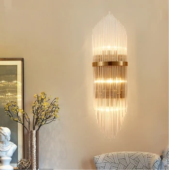 led e14 Nordic Cristal de Fier Designer Lampă cu LED-uri de Lumină LED lampă de Perete Perete Perete de Lumină Tranșee Pentru Bar, Magazin, Hol Dormitor