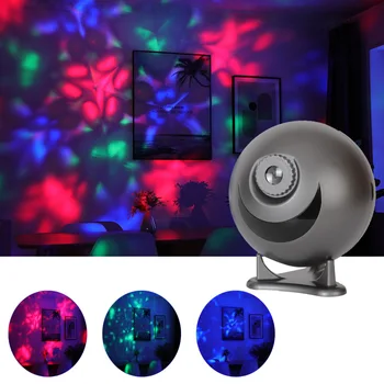 LED-uri Colorate Caleidoscop Lampa de Proiecție Lumina de Noapte de Decorare Dormitor Pentru Acasă Camera Cadou de Crăciun Decor Lumini Interior
