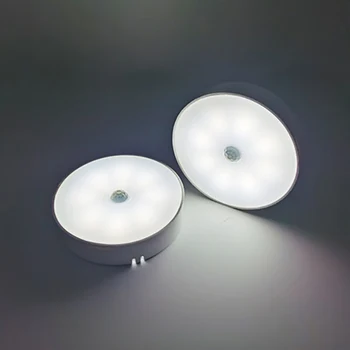Led Wireless de Perete de Lumină Senzor de Mișcare, Noapte, Lumini USB Reîncărcabilă Dormitor Decora Lampa Dulap Dulap de Bucatarie Scari Lămpi