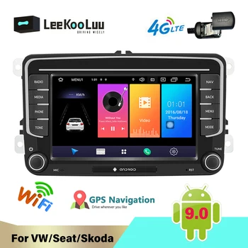 LeeKooLuu 2Din Android Radio Auto GPS Stereo Autoradio Player Multimedia Pentru VW touareg passat b6 T5, golf 5 6 sedan polo sharan