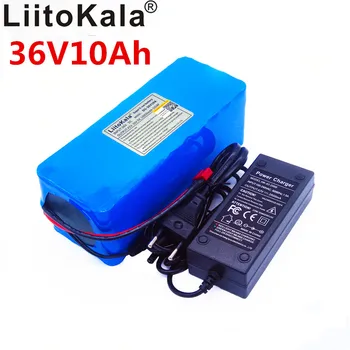LiitoKala Noi 36v 42 litiu baterie de 10ah acumulator litiu-ion 18650V 10000 mAh 10s4p bms electric de mare capacitate încărcător de bicicletă