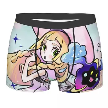 Lillie Și Nebby Pokemon Luna Soare,Cosmog Chiloți Breathbale Chilotei Sex Masculin Lenjerie De Imprimare Pantaloni Scurți Boxeri