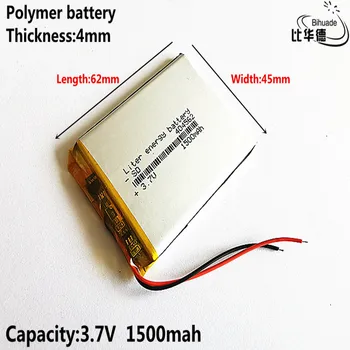 Litru de energie baterie 3.7 V,1500mAH 404562 Polimer litiu-ion / Li-ion pentru tablet pc-ul BĂNCII,GPS,mp3,mp4