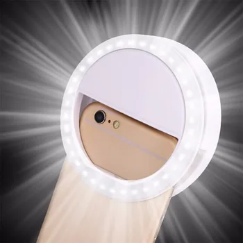 Lumina de umplere de Lumină Inel de Telefon Mobil de Umplere-in Lumina LED Pe Treapta a Treia Selfie Umple de Lumină Live USB Reîncărcabilă