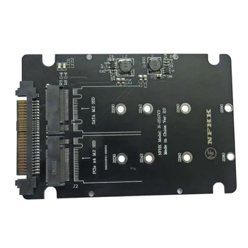M. 2 SSD-ul Pentru a U. 2 Adaptor 2 În 1 M. 2 Nvme + M. 2 SATA unitati solid state SSD PCI-E U. 2 SFF 8639 Adaptor Pcie M2 Converter Card