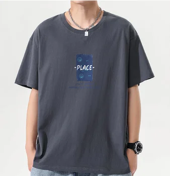 M0954 cu mânecă Scurtă t-shirt pentru bărbați de vara noi marca tide jumătate cu mâneci haine tricou vrac top