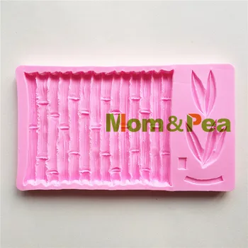 Mama&Mazare MPA1774 Bambus în Formă de Mucegai Silicon Decorare Tort Fondant Tort 3D Mucegai de Calitate Alimentară