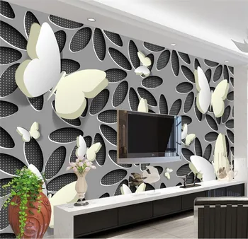 Mare tapet personalizat 3D fluture floare fashion TV de perete de fundal personalizate 3d foto tapet camera murală