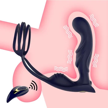 Masculin, Prostata pentru Masaj Anal Plug Vibratoare pentru Bărbați Masturbatori Femei Vagin Stimulator Inel Toy Penis artificial Vibratoare Jucarii Sexuale pentru Barbati