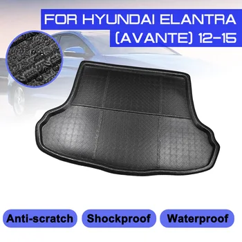 Masina Floor Mat Covor Pentru Hyundai Elantra Avante 2012 2013 2014 2015 Portbagajul din Spate Anti-noroi Acoperi