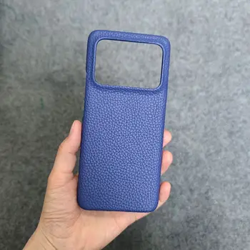 Materiale din piele Handmade de lux caz de Telefon Xiaomi Mi 11 Ultra cazul stil Vintage Hard cover