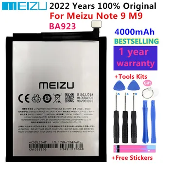 Meizu 100% Original BA923 4000mAh Baterie Noua Pentru Meizu Nota 9 M9, Smartphone Baterii de Înaltă Calitate Bateria