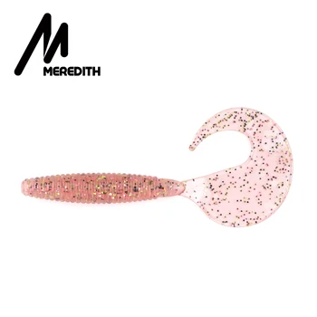 Meredith 9cm/4.4 g 10 buc/Lot PVC Artificiale Curling Coada de Grub Moale Momeli pentru Pescuit, Transport Gratuit