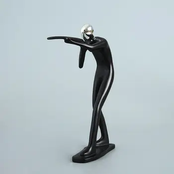 Meserii Moderne de Sculptura Abstractă Tir Sportiv sportiv Shooter figura model Statuia Arta Sculptură Rășină Figurine Decoratiuni Acasă