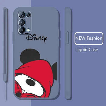 Mickey Minnie Crăciun Telefon Caz Pentru OPPO find X5 X3 X2 neo Pro Lite A5 A9 2020 A96 4G 5G Lichid Coarda Bomboane de Culoare Acoperi Fundas