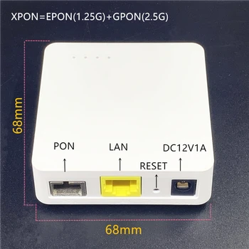 Minni ONU engleză 68MM XPON EPON1.25G/GPON2.5G G/EPON ONU FTTH modem G/EPON ruter compatibil cu Versiunea în limba engleză ONU MINI68*68MM