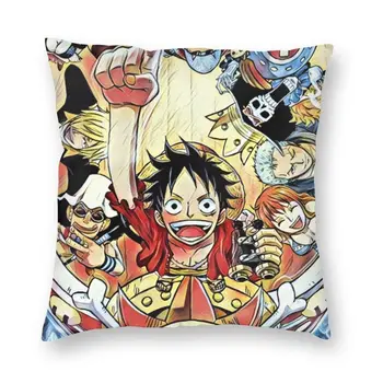 Moda Anime One Piece Arunca Pernă Decorative Acasă Personalizat Vânător de Pirați Manga Pernele de Acoperire 40x40cm Pillowcover pentru Canapea