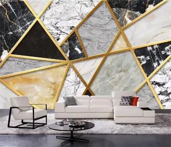 Modern, Simplu Marmură Model Geometric Murale 3D Tapet Abstract de Artă de Hârtie de Perete Camera de zi TV Home Decor de Lux 3 D Fresce