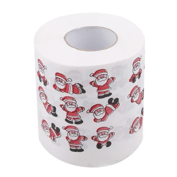 Moș Crăciun Modele De Hârtie Igienică De Acasă Baie Living Toaletă Șervețel De Hârtie Rola Xmas Decor De Hârtie De Rulare