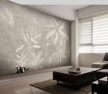 mână-pictat retro Tropicala 3D Tapet Pentru Pereți Rola Camera de zi dormitor TV de Fundal de Decor de Perete de Hârtie gazete de Perete