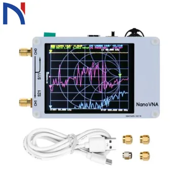 NanoVNA 2.8 inch Touch LCD HF VHF UHF UV Analizor Vectorial de Retea 50KHz-300MHz Antena Analizor cu baterie I4-Alb 001