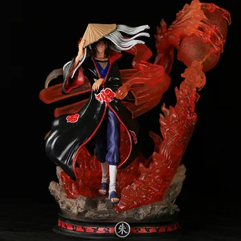 Naruto Figura Shippuden GK Uchiha Itachi Anime Acțiune Supradimensionate Decor 35CM Statuie Model Desktop Colecție de Jucării Poate Străluci