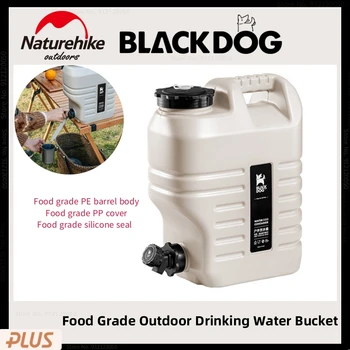 Naturehike-BlackDog 12L Potabilă în aer liber Găleată de Camping Portabil Găleată de Apă PE Alimente Grad de Picnic, Drumetii de Stocare a Apei Găleată