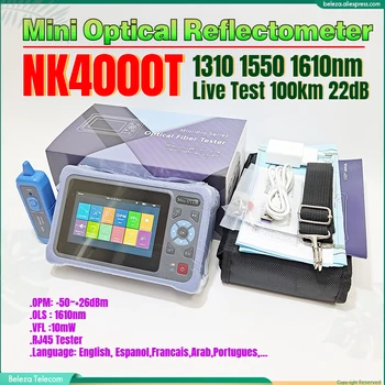 NK4000 980MAS OTDR Rețelei de Fibră Optică Multi-Funcții Reflectometru Optic VFL OPM OLS RJ45 Cablu Tester SC FC
