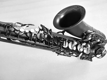 Noi, de înaltă calitate saxofon Alto Tot negru Mat Saxofon alto și caz
