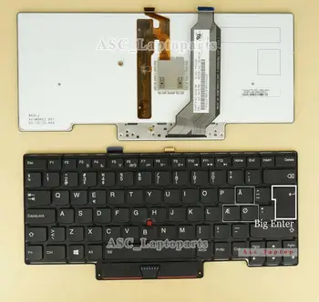 Noi DK Dansk daneză Tastatur Tastatura Pentru Lenovo Thinkpad X1 Carbon 1 Gen 2013, 00HT009, cu iluminare din spate ，fără Ramă , Negru