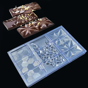 Noi Edelweiss Geometrice Diamond Block Ciocolata Mucegai Manual DIY Instrument de Luare Bomboane de Plastic Tort de Decorare Forme de Copt Mucegai