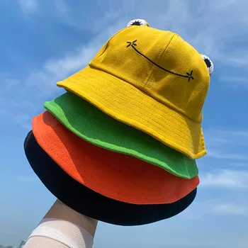 Noi Unisex Din Bumbac Găleată Pălării Pentru Femei De Vară De Protecție Solară Panama Pălărie Bărbați De Culoare Pură De Pălării Pălării În Aer Liber Pescar Pălărie De Plajă Capac