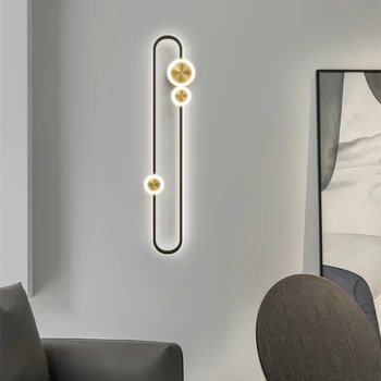 Nordic Contractat Creative LED Lampă de Perete Pentru Restaurant Living Dormitor Clip de Hârtie de Proiectare Mordem Decor Interior corp de Iluminat