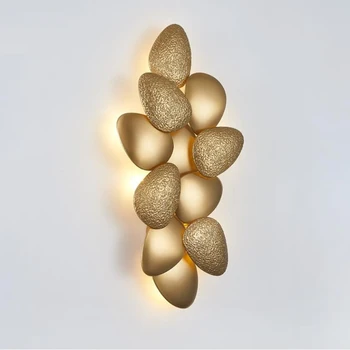 Nordic designer lampă de perete dormitor patul de perete LED lampă de decorare de moda de lux hotel golden coridor lampa