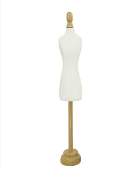 Nou 1/4Female Rochie Spuma Manechin Flexibil Pentru Femei de Cusut,partea Superioară a Corpului Scară Jersey Bust Pânză Butonul de Bază de Lemn Raft 1 buc B850