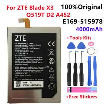 Nou, Original, E169-515978 E169 515978 4000mAh baterie Reîncărcabilă baterie de Telefon Pentru ZTE Blade X3 Q519T D2 A452 Telefon Mobil Inteligent