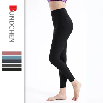 Nud Pantaloni de Yoga pentru Femei În Primăvară și de Toamnă, de Înaltă Talie, Sold de Ridicare, Elastic Strâns de Fitness Pantaloni pentru alergat Jambiere