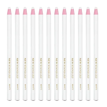 NUOBESTY 12buc Ascuți-gratuit Creioane colorate Tesatura de Sticla din Piele Stilouri-Marker Marker, Creioane Multi-scop Creioane colorate (Alb)