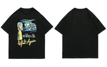 Oamenii Hip Hop Casual T-Shirt Gotice Punk Rock Poster De Imprimare Maneca Scurta Din Bumbac Streetwear Tricouri Topuri
