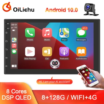 OiLiehu Radio Auto 2 Din Android 10 8+WIFI 4G 128G Auto Multimedia Player Stereo Receptor Pentru Volkswagen, Nissan, Hyundai, Toyota Kia