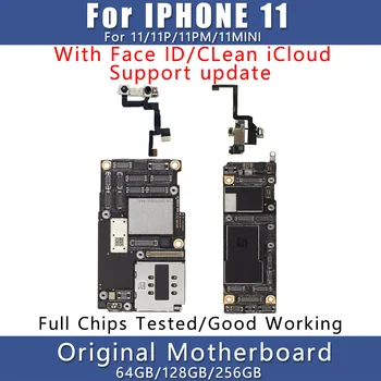 Original Deblocat Logica Bord Pentru iPhone 11 Pro Max Placa de baza 64 128 256 Suport Actualizare iOS iCloud Gratuit Cu Fața ID-ul Plin Cip