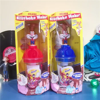Original Vintage Figura Milkshake Maker Nesquik Ornamente Accesorii Decor De Masă De Copii Prezenți