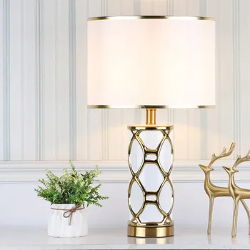 ORY Masă LED Lumina Ceramice Decorative de Lux Lampa de Birou Material Abajur Pentru sufragerie, Dormitor, Biblioteca Studiu de Birou