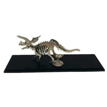 Oțel MOKR 3D Metal Puzzle Triceratops DIY Puzzle Model de Cadouri Și Jucării, Puzzle-uri Pentru Copii, Adulți de Învățare Educație