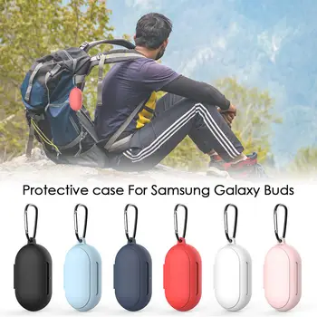 Pentru SAMSUNG Galaxy Muguri plus bluetooth earpods Caz de Silicon Cu Cârlig de Metal Antișoc Căști de Protecție a Pielii Pavilioane Acoperi